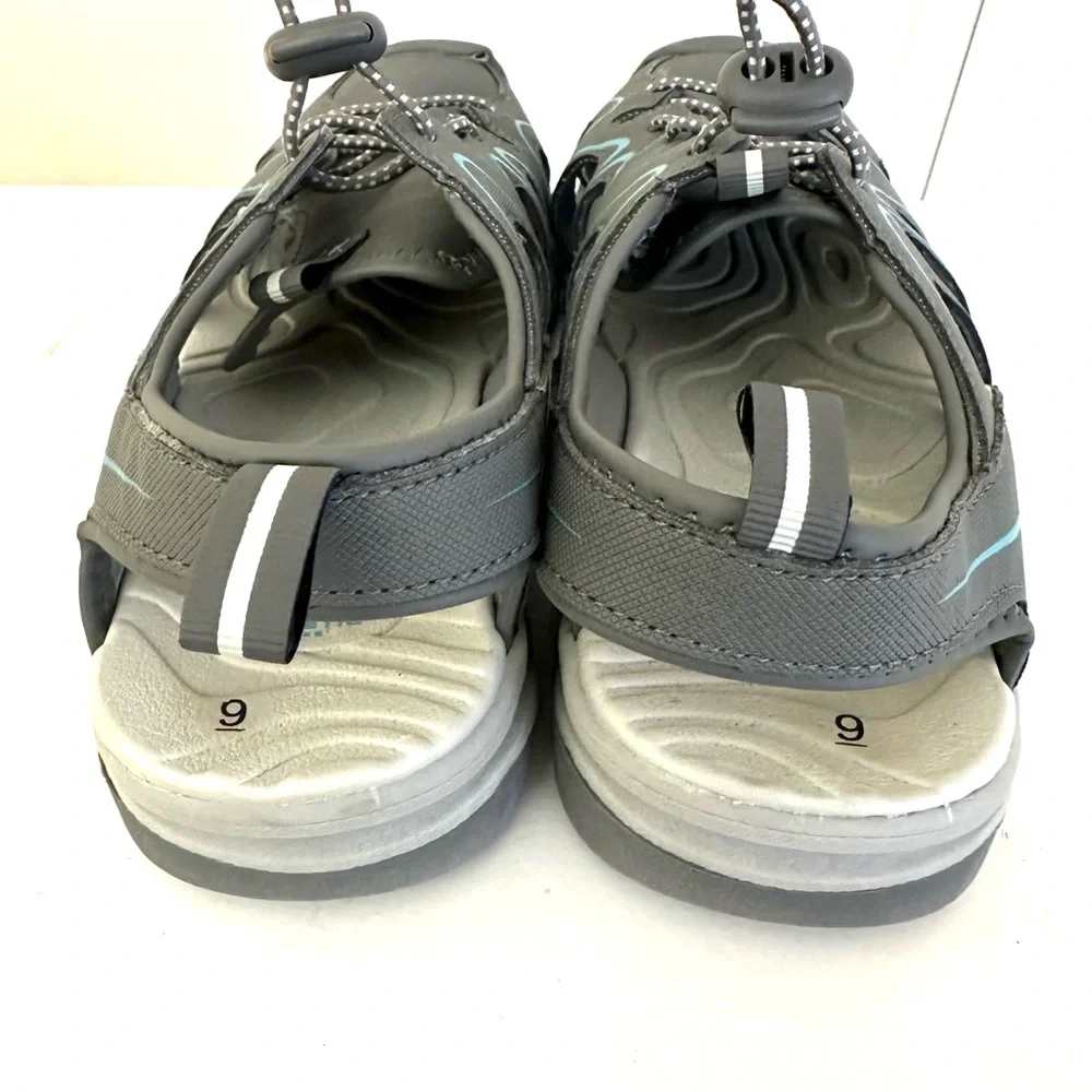 Athletic Works Womens‎ Easy On Off Bungee Laced Rugged Outdoor Sneaker Size 9